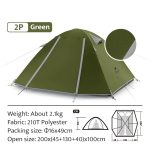 Naturehike P-Series Camping Tent – 1-2 Person - Image 3