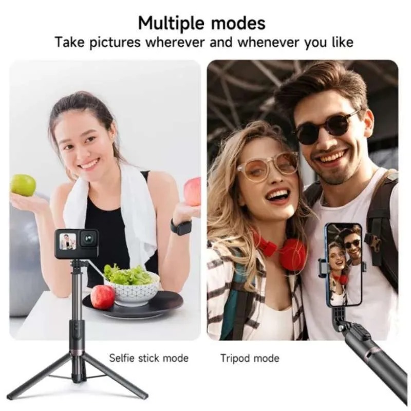 TELESIN Upgraded 1.3m Bluetooth Remote Control Selfie Stick for GoPro/Phone - Image 3