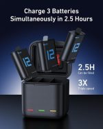 TELESIN Triple USB Charging Case with Type-C Cord for GoPro Hero 12,11,10,9 - Image 3