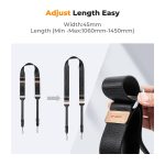 K&F Concept 45mm Camera Sling Strap Black KF13.132V1 - Image 7