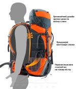 Naturehike Backpack Professional Outdoor Hiking Travel Bag Big Capacity 70L Mountaineering Camping Bag Support System - Image 4