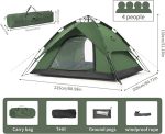 Naturehike Dome  Automatic Pop-up Camping Tent - 3/4 Person - Image 6
