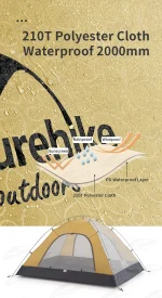 Naturehike P-Series Camping Tent – 4 Person - Image 4