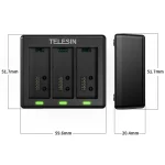 Telesin Triple battery charger for 3 batteries - GoPro Hero 13 - Image 5