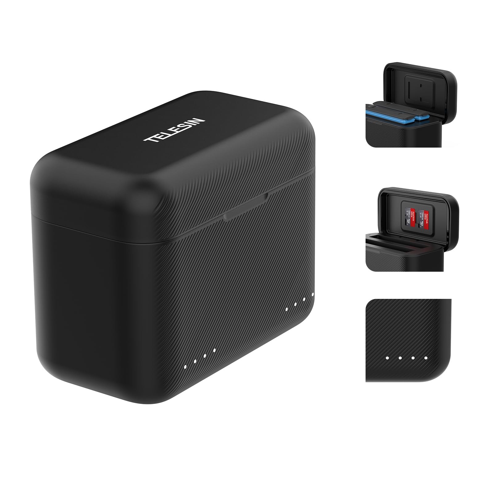 imgi_109_61LzETH9JGL (1) TELESIN Insta360 X4 dual card slot charging box - Image 1