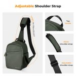 Camera Sling Bag Small Camera Crossbody Shoulder Backpack DSLR/SLR/Mirrorless Camera Compact Case Photography Bags 5L - Urban Wander 08 (Green) SKU: KF13.171V2 - Image 5