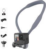 TELESIN Magnetic Neck Holder Mount for Action Cameras/ Phones